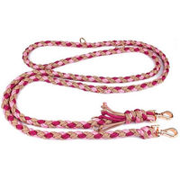 Produktbild von Tierluxe Hundeleine Foxy aus Paracord in Pink und Rosa handgemacht