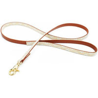 Produktbild von Tierluxe Leine Eleganz für Hunde und Katzen aus PU-Leder mit Blumenmuster