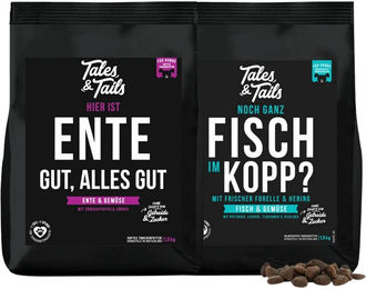 Tierschutz Trockenfutter Lamm Fisch Ente Forelle Hering Getreidefrei Ohne Zucker 2x 1,5kg – Bild 1 von 1