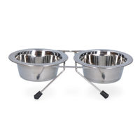 Produktbild von Tierzeit 24 Erhöhter Napf aus Edelstahl mit Ständer Silber Ø11cm 200ml