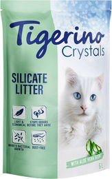 Produktbild von Tigerino Crystals Katzenstreu Silikatstreu Aloe Vera Duft 6 x 5 l - 6 x 5 l