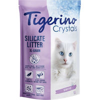 Produktbild von Tigerino Crystals XL-Grain Sensitive Katzenstreu Silikatstreu parfümfrei 6 x 5 l - 6 x 5 l
