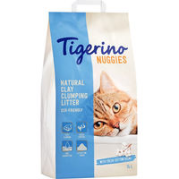 Produktbild von Tigerino Nuggies Katzenstreu Klumpstreu Baumwollblütenduft 14 l - 14 l