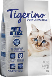 Produktbild von Tigerino Performance White Intense Blue Signal Katzenstreu Klumpstreu Frischeduft 2 x 12 l - 2 x 12 l