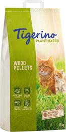 Produktbild von Tigerino Plant-Based Holz-Pellets Katzenstreu unparfümiert 15 kg - 30 l
