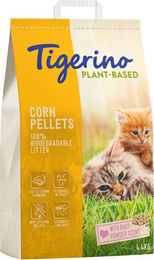 Produktbild von Tigerino Plant-Based Mais Katzenstreu Babypuderduft 7 kg - 7 l