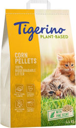 Produktbild von Tigerino Plant-Based Mais Katzenstreu Pellets Pinienduft Vegan 7 kg - 7 l