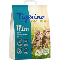 Produktbild von Tigerino Plant-Based Tofu Katzenstreu Pellets Grüner Tee 11 l (4,6 kg) - 11 l