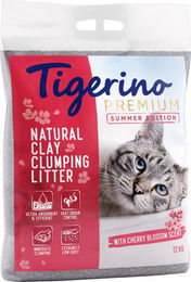 Tigerino Premium Katzenklumpstreu Kirschblütenduft 12 kg - 12 kg – Bild 1 von 1