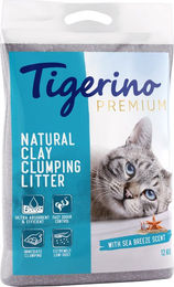 Produktbild von Tigerino Premium Katzenklumpstreu Meeresbrise 12 kg - 12 kg