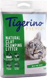 Produktbild von Tigerino Premium Katzenklumpstreu Pinienduft 2 x 12 kg - 2 x 12 kg