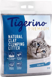 Produktbild von Tigerino Premium Katzenstreu Sensitive unparfümiert 12 kg - 12 kg