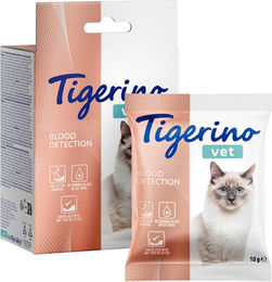 Produktbild von Tigerino VET Katzenstreu-Zusatz zur Blutentdeckung im Katzenurin 4 x 10 g