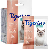 Produktbild von Tigerino VET Katzenstreu-Zusatz zur Blutentdeckung im Katzenurin 4 x 10 g