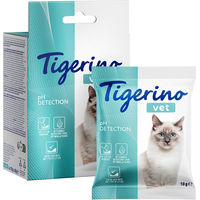 Produktbild von Tigerino VET Katzenstreu-Zusatz zur pH-Wert Bestimmung im Katzenurin 4 x 10 g