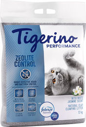 Produktbild von Tigerino x Febreze Performance Zeolite Control Katzenklumpstreu Jasminblütenduft 2 x 12 kg - 2 x 12 kg