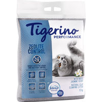 Produktbild von Tigerino x Febreze Performance Zeolite Control Katzenklumpstreu Jasminblütenduft 2 x 12 kg - 2 x 12 kg
