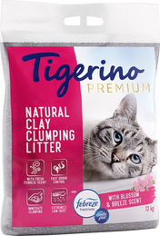Produktbild von Tigerino x Febreze Premium Katzenklumpstreu mit frischem Blütenduft 12 kg - 12 kg