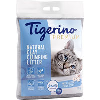 Produktbild von Tigerino x Febreze Premium Katzenklumpstreu mit Frischer Baumwollblüte 12 kg - 12 kg