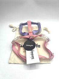 Tinklylife Hundegeschirr Taro Boba Stoff in Rosa Lila Bunt Größe M – Bild 1 von 2