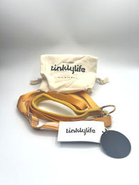Tinklylife Hundeleine aus Gurtband mit Schlaufe Gelb 215cm – Bild 1 von 1