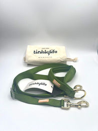 Produktbild von Tinklylife Hundeleine mit Schlaufe Grün 215cm