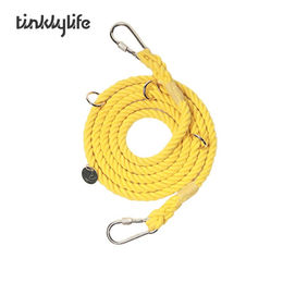 Produktbild von Tinklylife Rainbow 6 in 1 Hundeschleppleine aus Baumwolle Gelb 210 cm