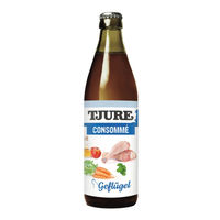 Produktbild von TJURE Geflügel Consommé Hundefutter im Glas - 320 ml