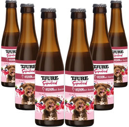 TJURE Hundesmoothie Huhn mit Beeren 6 x 220 ml Getreidefrei und Laktosefrei - 6 x 220 ml – Bild 1 von 7