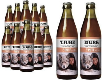 TJURE Hundesmoothie Pute & Reis Getreidefrei mit Kräutern und Leinöl 12 x 320 ml - 12 x 320 ml – Bild 1 von 6