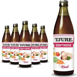 Produktbild von TJURE Kraftbrühe Rind für Hund und Katze zur Unterstützung von Gelenken, Haut und Fell
