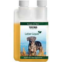 Produktbild von Tjure Leber Liquid für Hunde 500 ml Pflanzliches Kräuter-Ergänzungsfuttermittel mit Mariendistel Reishi und Löwenzahn - 500 ml