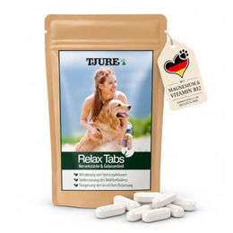 Tjure Relax Tabs Beruhigendes Ergänzungsfuttermittel für Hunde mit Magnesium und Aminosäuren 250g – Bild 1 von 7