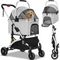 Produktbild von TLGREEN Hundebuggy klappbar aus Aluminium mit Mesh für kleine Hunde und Katzen