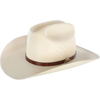 Produktbild von Tombstone Luxury Plume Hut Unisex Beige Weiß 61 cm