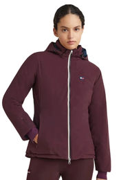 Produktbild von Tommy Equestrian Pufferjacke Performance Reitjacke Bordeaux Rot Waterproof Winter Polyester