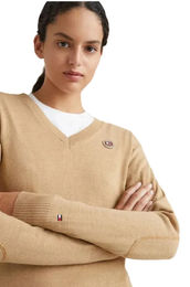 Produktbild von Tommy Hilfiger Damen Pullover aus Wolle in Beige