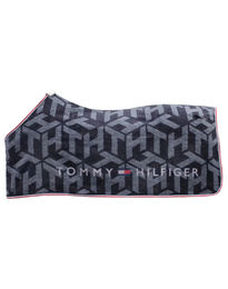 Produktbild von Tommy Hilfiger Equestrian Abschwitzdecke Dralon Monogram Desert Sky Blau Grau Polyester