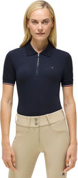 Tommy Hilfiger Equestrian Anaheim Reitshirt Damen Blau Baumwolle Größe S – Bild 1 von 8
