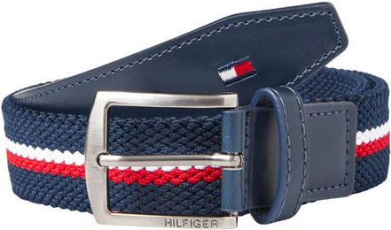 Tommy Hilfiger Equestrian Anchor elastischer Gürtel in Marine – Bild 1 von 2