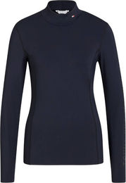 Tommy Hilfiger Equestrian Ava Trainingsshirt Damen mit hohem Halsausschnitt Grün – Bild 1 von 3