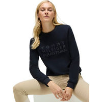 Produktbild von Tommy Hilfiger Equestrian Belair Rhinestone Sweatshirt Damen Blau Baumwolle Größe S