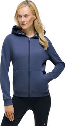 Tommy Hilfiger Equestrian Beverly Zip Up Hoodie Damen Blau Baumwolle Größe M – Bild 1 von 7