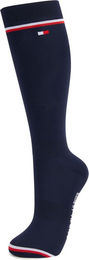 Tommy Hilfiger Equestrian Byron Kniestrümpfe Winter 2er Pack Blau Größe 35/38 – Bild 1 von 1