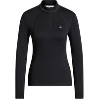 Produktbild von Tommy Hilfiger Equestrian Cady Rhinestone Zip Training Top Damen Bordeaux