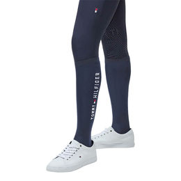Tommy Hilfiger Equestrian Clifton Reitsocken aus Nylon für den Winter in Blau oder Grün Größe 35/38 – Bild 1 von 5