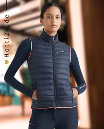 Produktbild von Tommy Hilfiger Equestrian Daunenweste für Damen Desert Sky Blau wasserabweisend