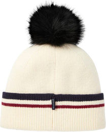 Tommy Hilfiger Equestrian Dean Pom Pom Beanie Mütze Ecru – Bild 1 von 1