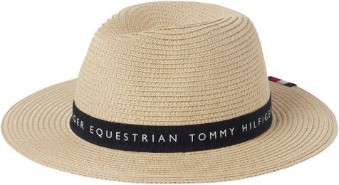 Tommy Hilfiger Equestrian Eastfield Strohhut Beige Größe S – Bild 1 von 2