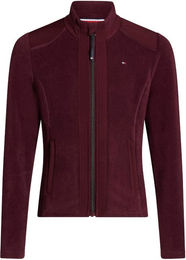 Tommy Hilfiger Equestrian Elmonte Fleecejacke für Kinder in Bordeaux – Bild 1 von 3